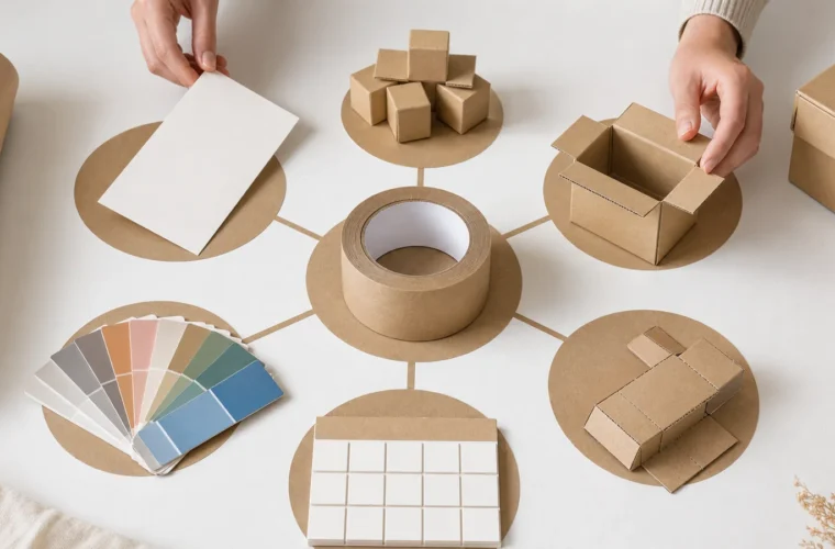 Procurement teams preparing budget enquiries reviewing custom tape quote factors requirements at a packing station