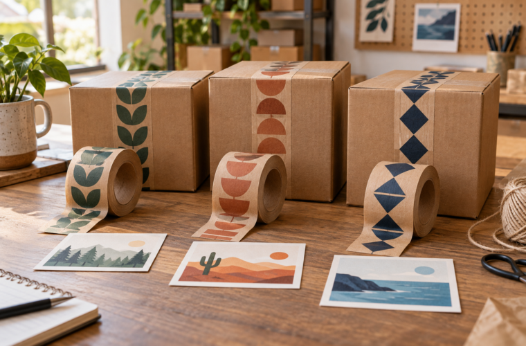 Tape configurations and destination cards for allocating stock to several locations