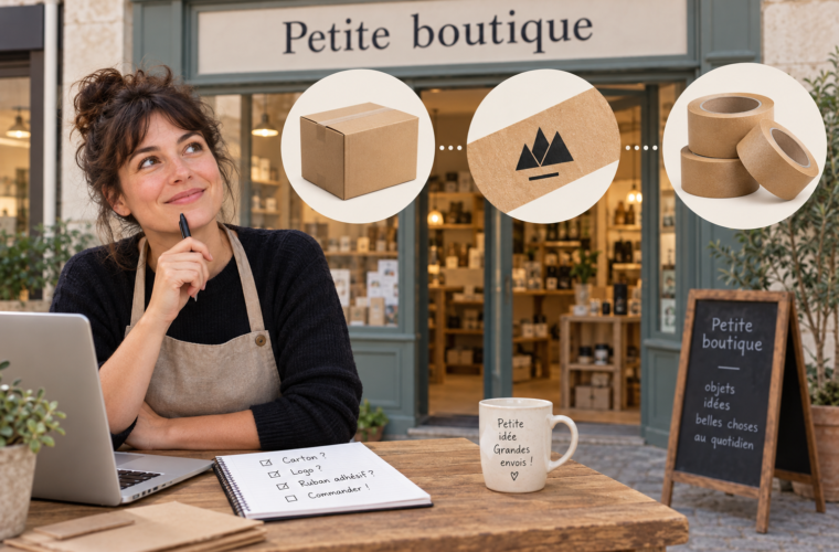 Petite boutique : préparer une première commande de ruban personnalisé